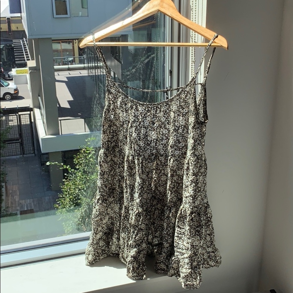 Brown flower dress